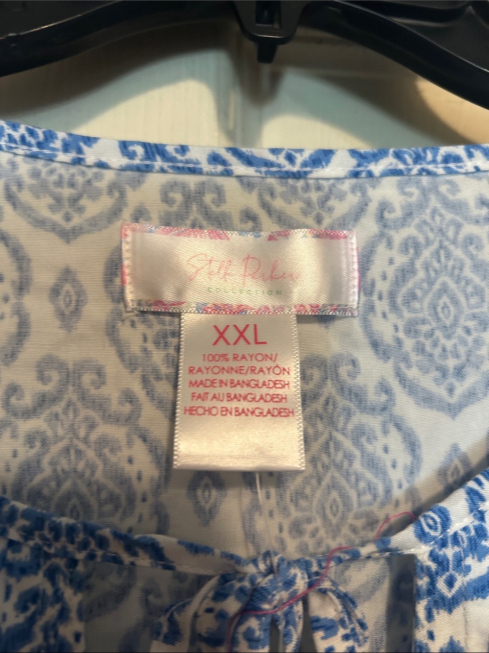 Stella Parker Blue and White Top Size XXL - Picture 7 of 8